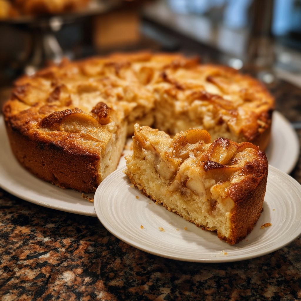 Kuchen mit Apfel und Zimt