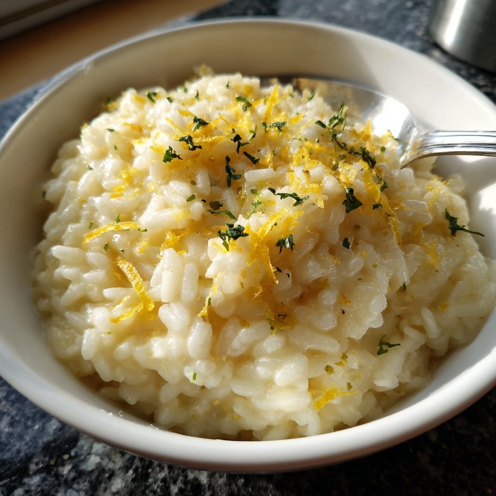 Risotto mit Zitrone und Parmesan