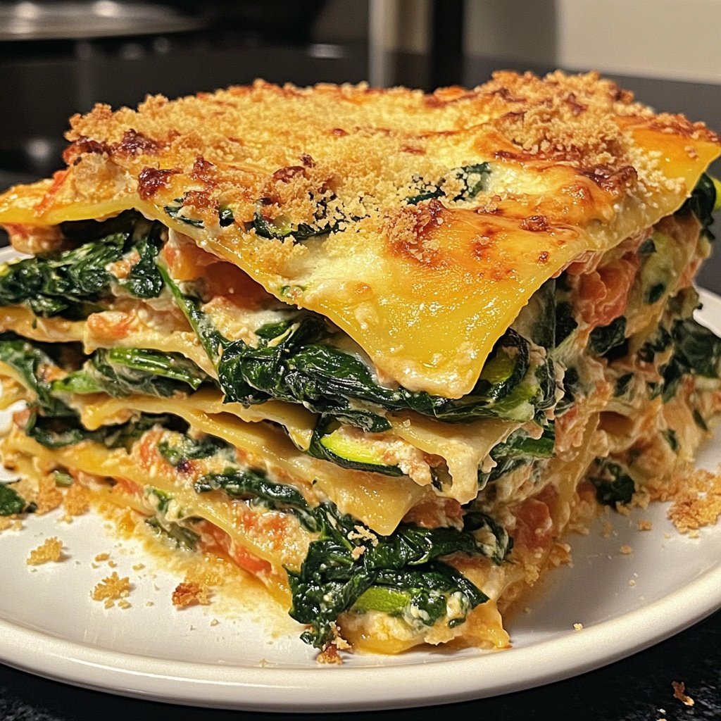 Vegetarische Lasagne mit Gemüse