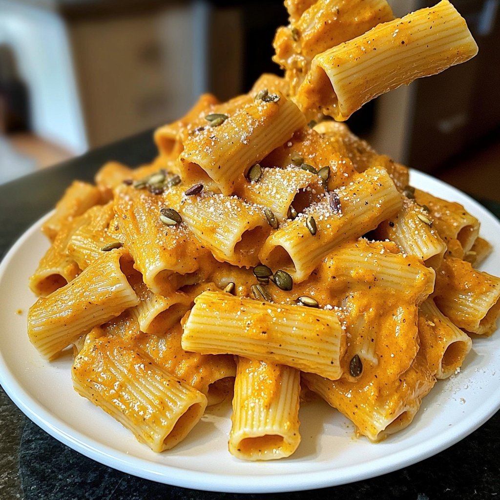 Rigatoni mit Kürbiscreme