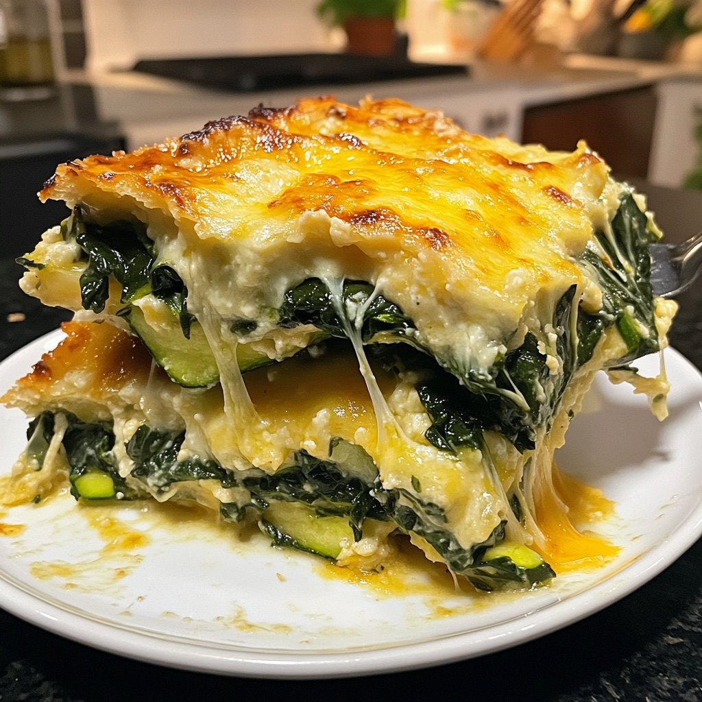 Gemüseauflauf mit Spinat