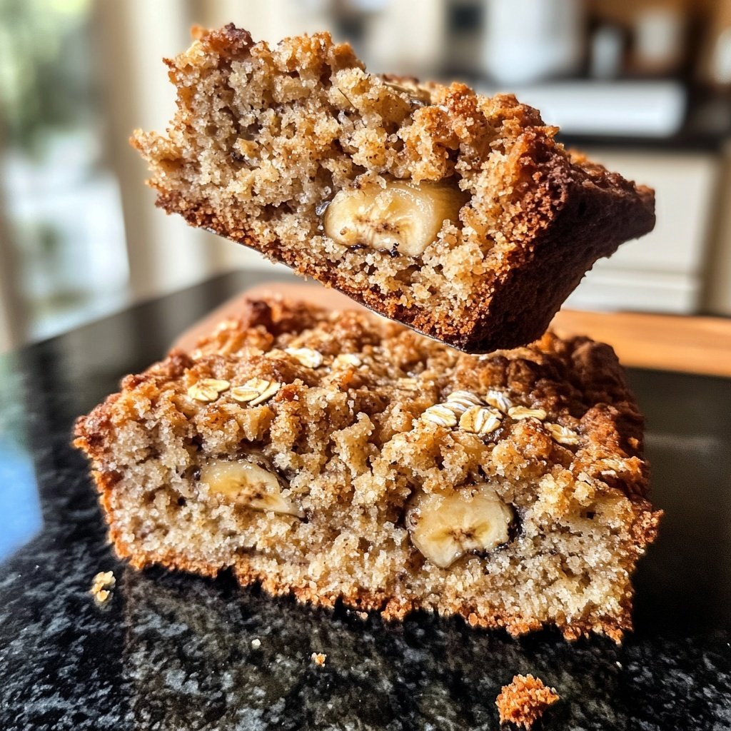 Bananenbrot mit Haferflocken