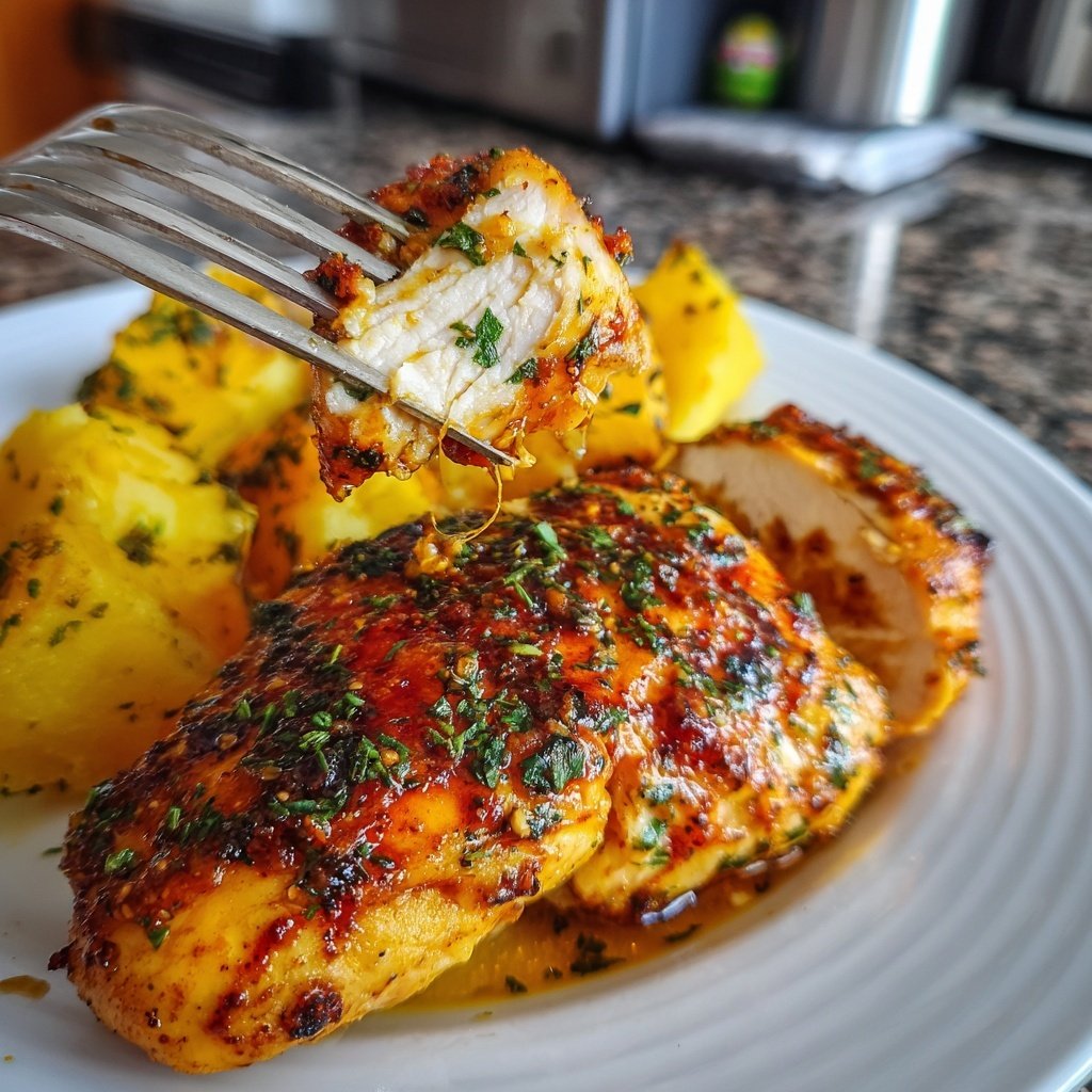 Hähnchenbrust mit Süßkartoffeln